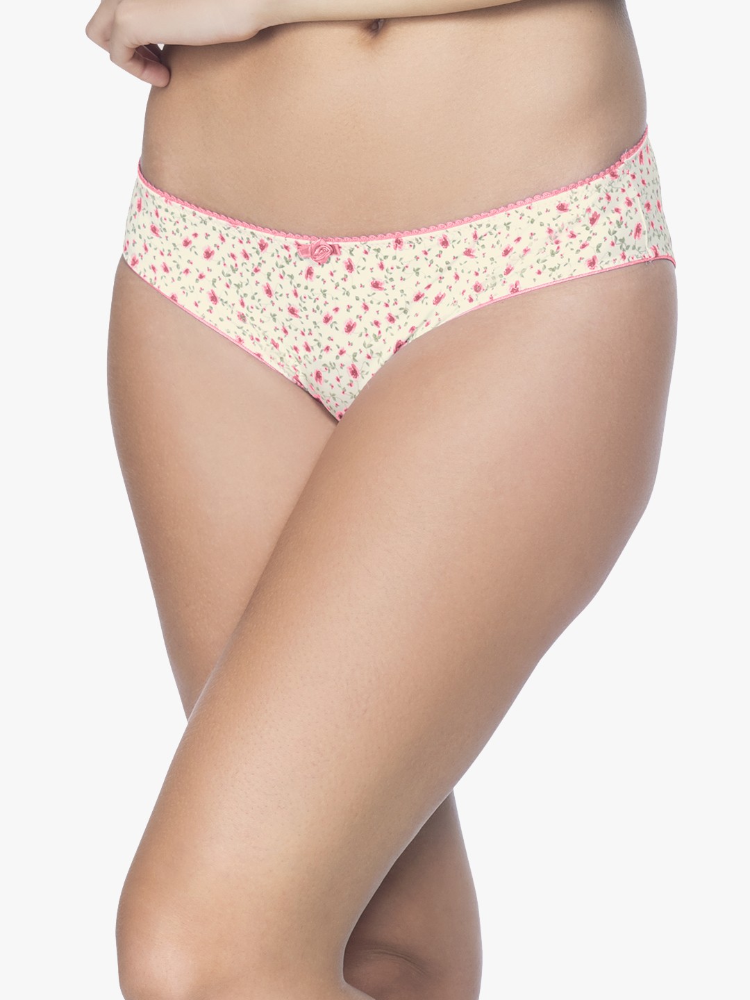 

Amante Women Printed Low Rise Florette Bikini Briefs- PAN11202, White