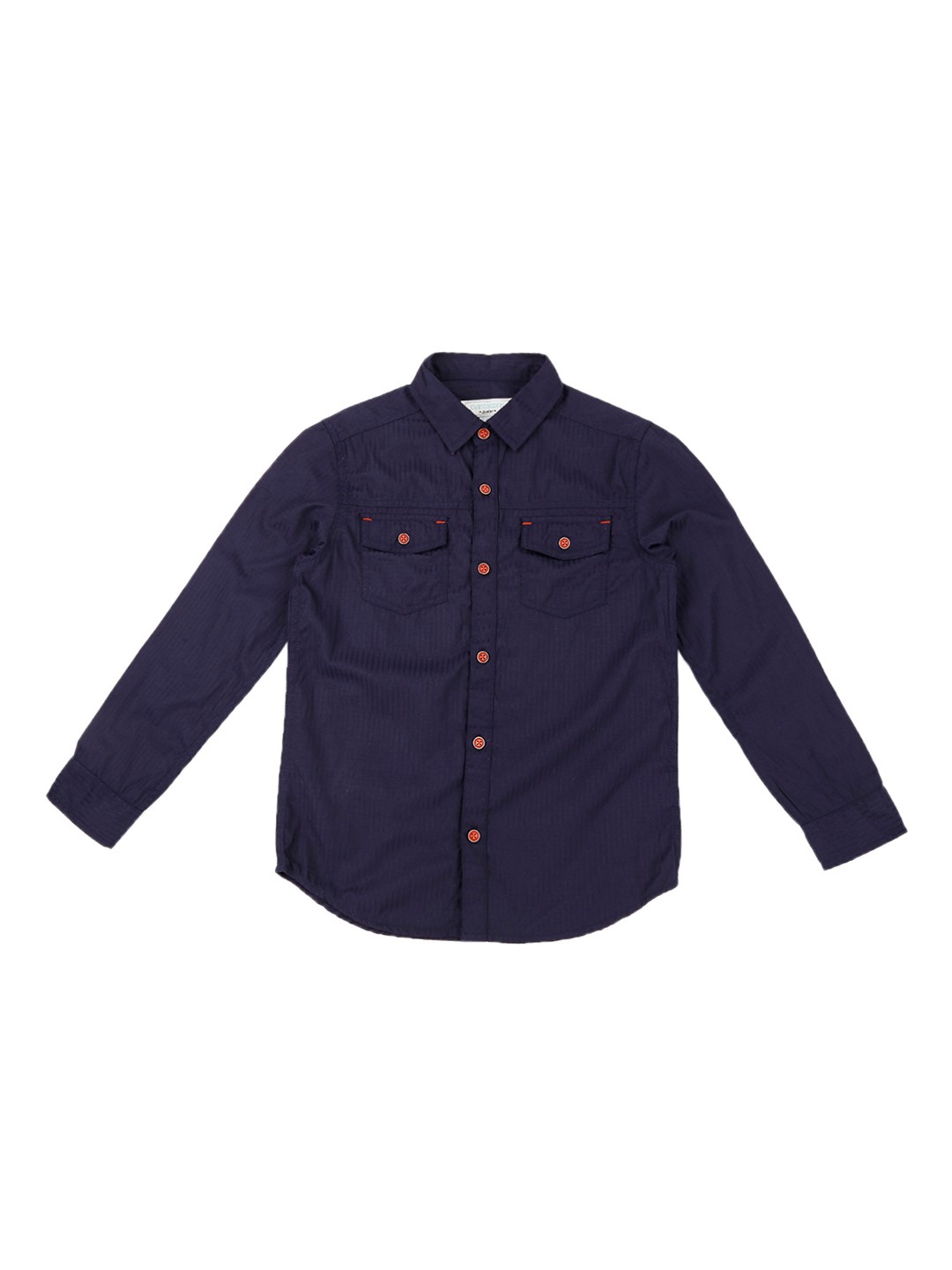 

Pantaloons Junior Boys Navy Blue Regular Fit Solid Casual Shirt