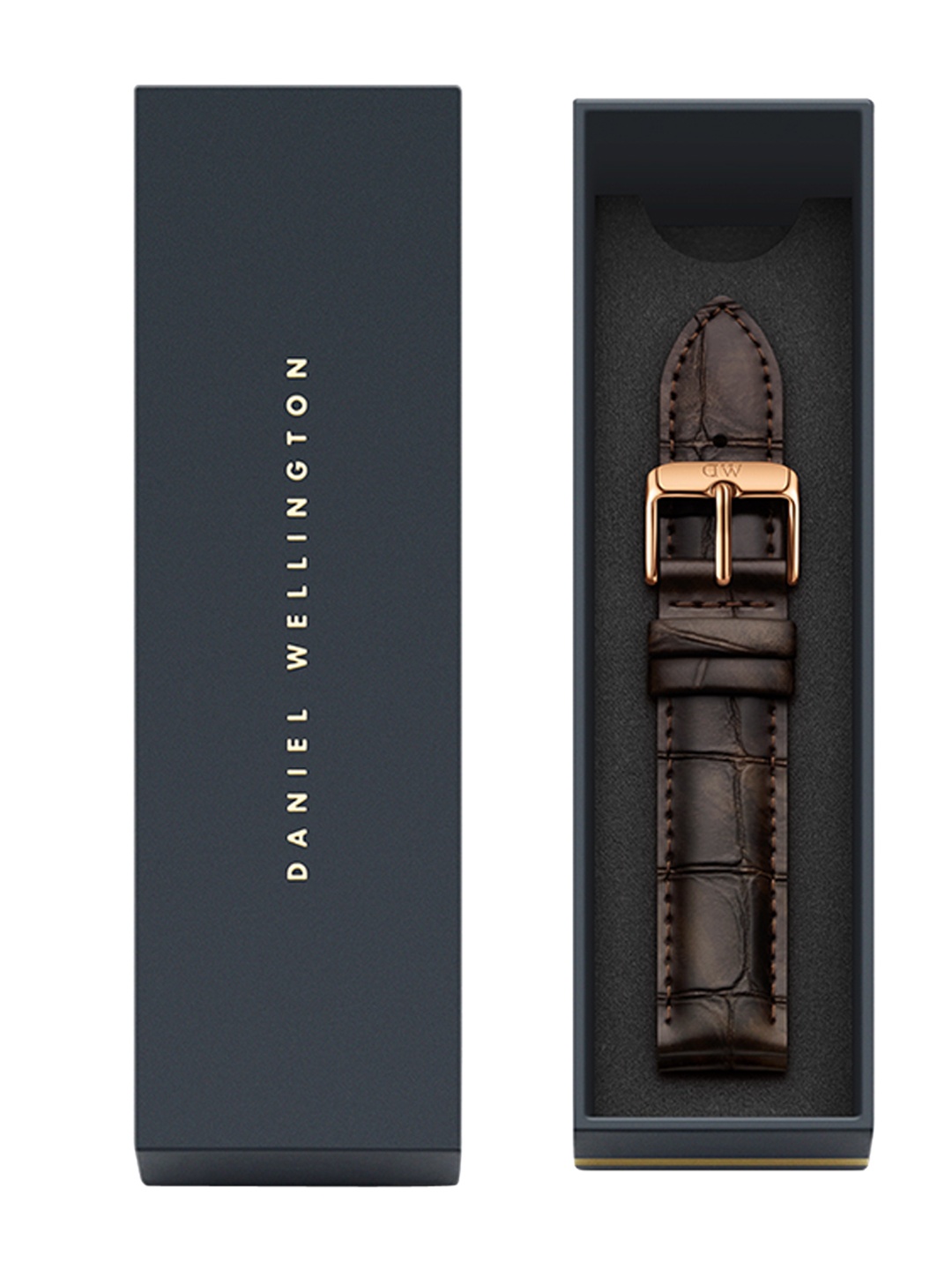 

Daniel Wellington Unisex Brown Textured Leather Classic York Watch Strap