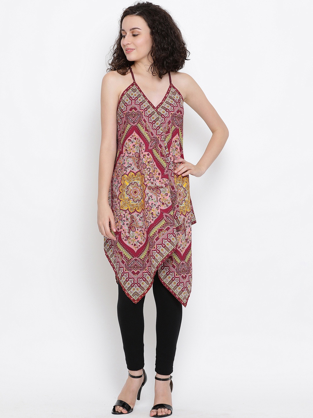 

Oxolloxo Women Multicoloured Printed Tunic, Multi