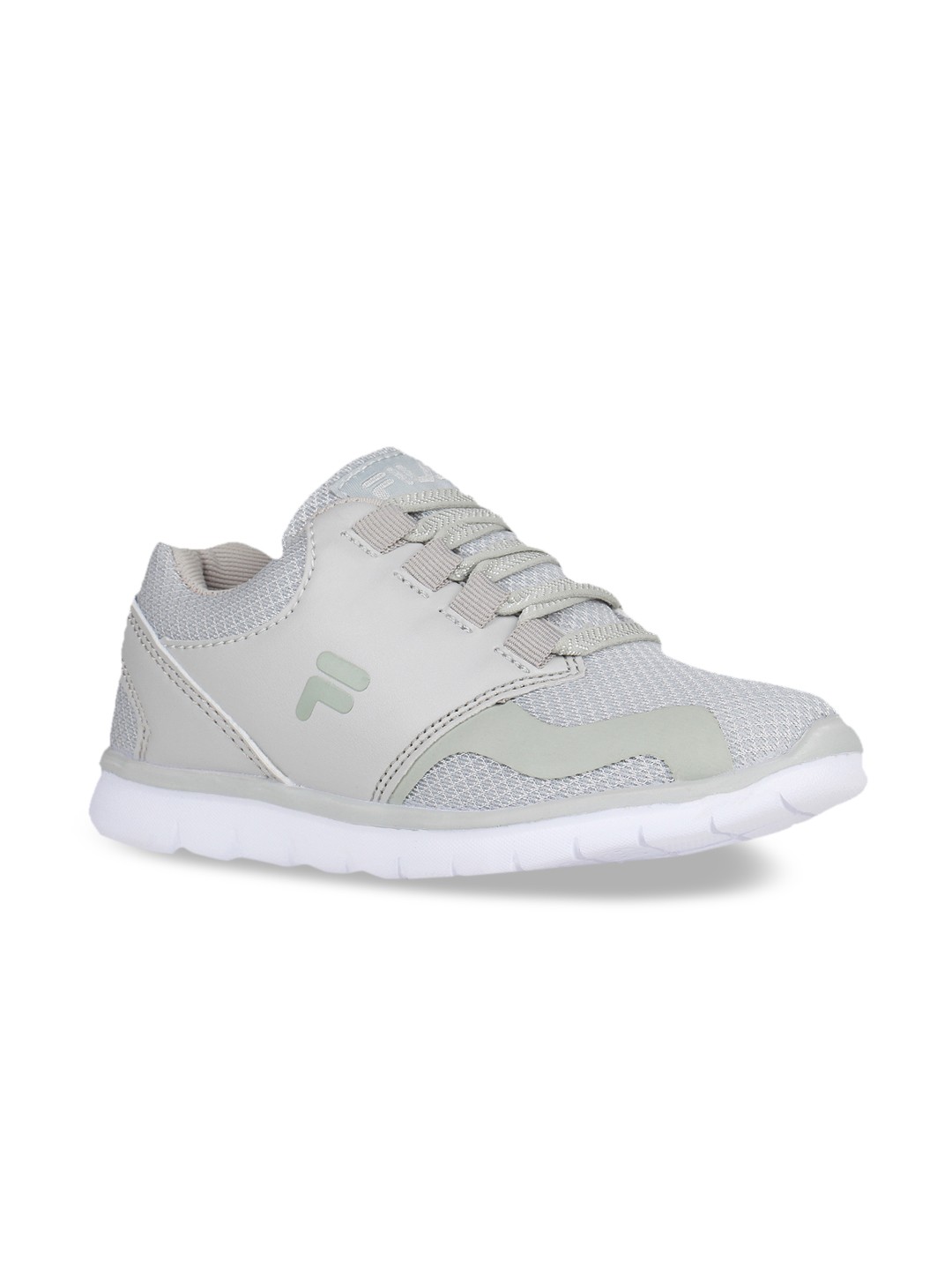 

FILA Kids Grey Woven Design Sneakers