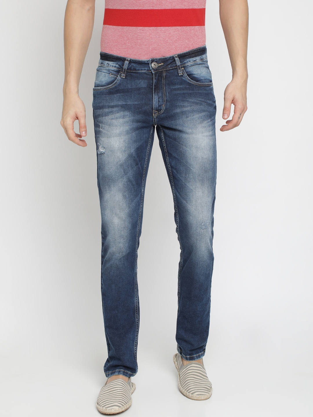 

Crocodile Men Blue Slim Fit Mid-Rise Clean Look Jeans