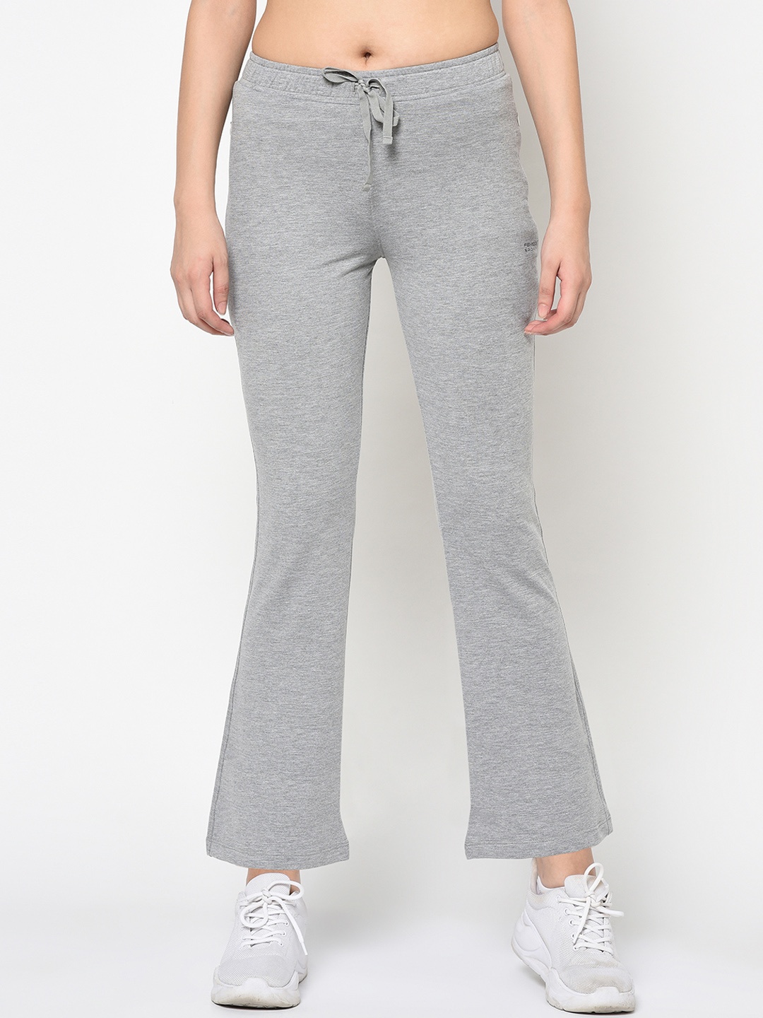 

FEMEA Women Grey Solid Bootcut Track Pants