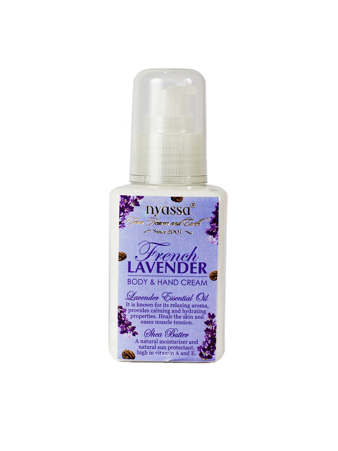 

Nyassa French Unisex Lavender Body & Hand Cream 150 ml, White