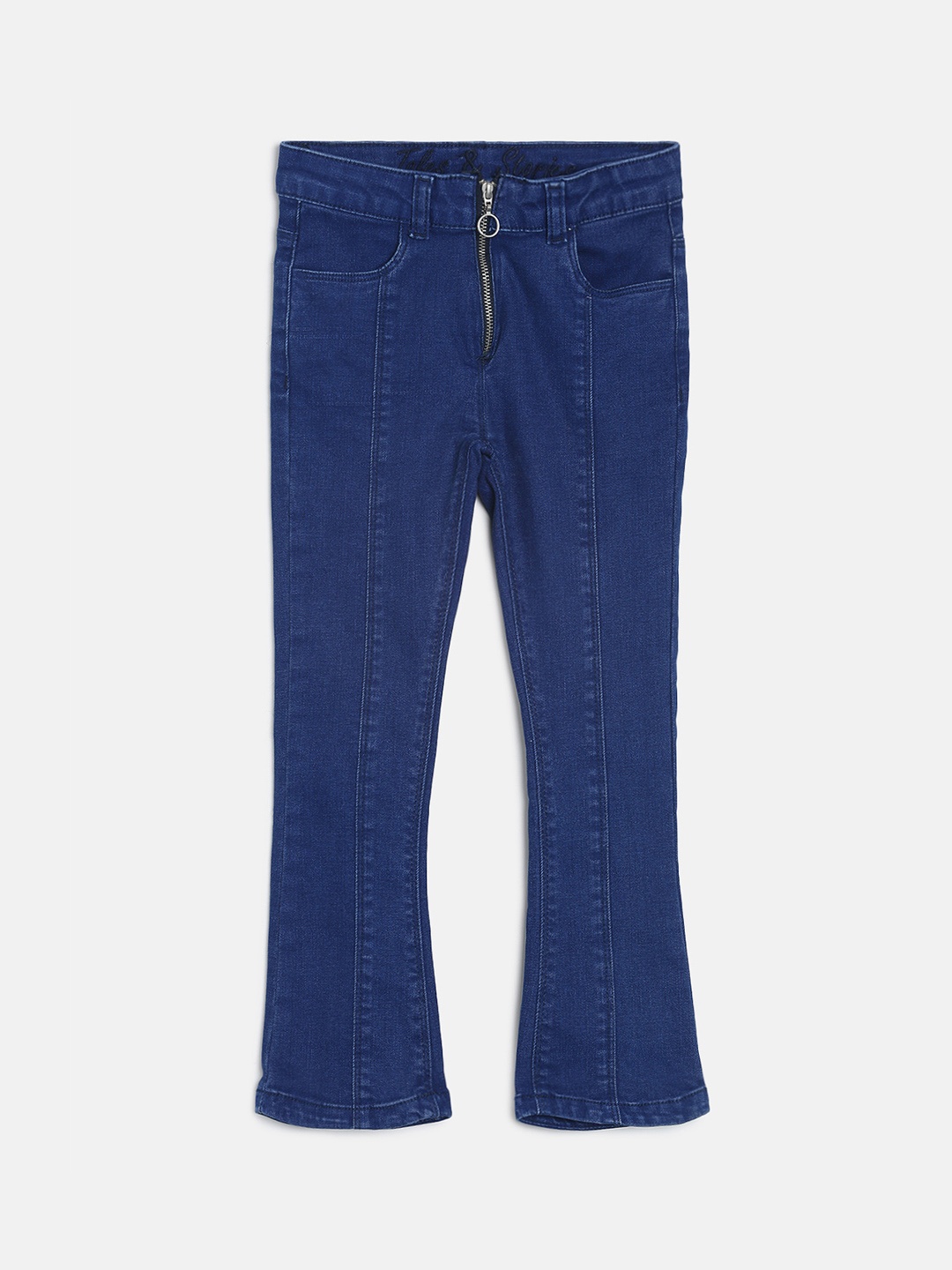 

TALES & STORIES Girls Blue Slim Fit Mid-Rise Clean Look Bootcut Jeans