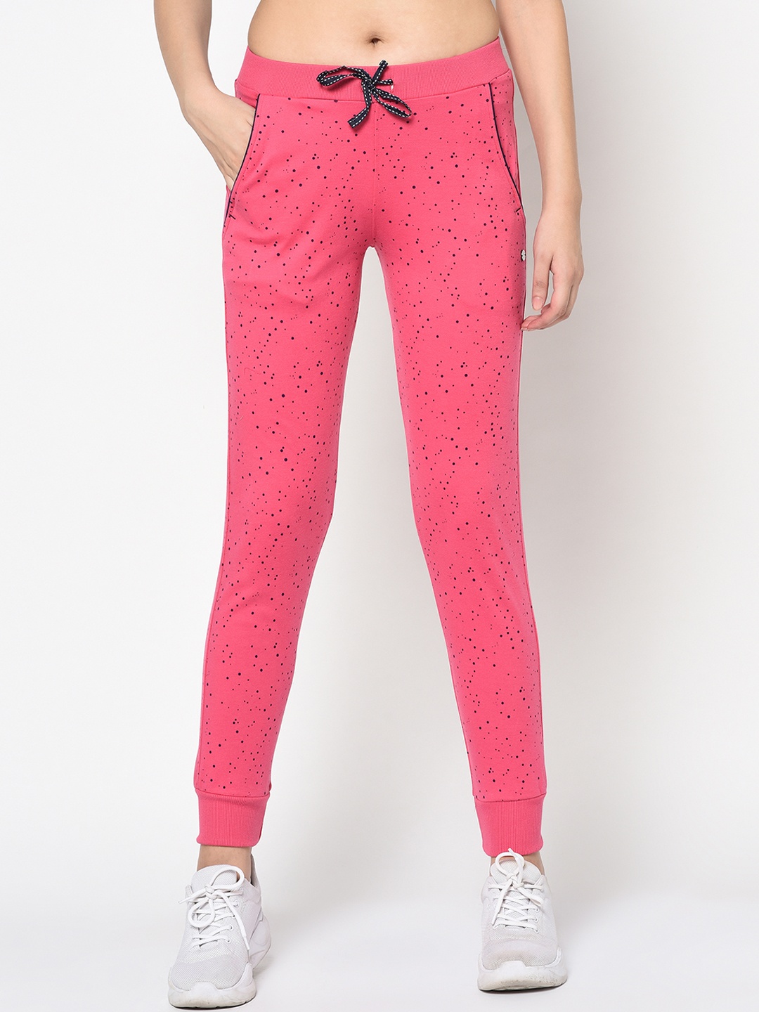 

FEMEA Women Pink Printed Slim-Fit Joggers