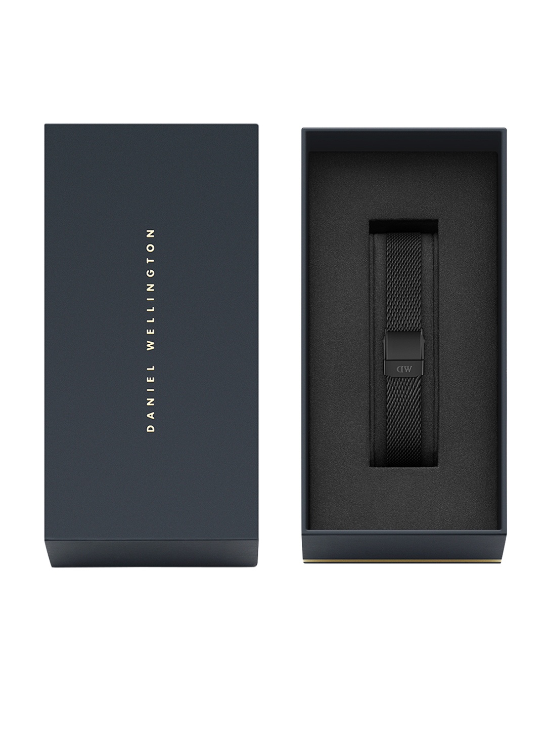 

Daniel Wellington Women Black Stainless Steel Petite Ashfiled Watch Strap