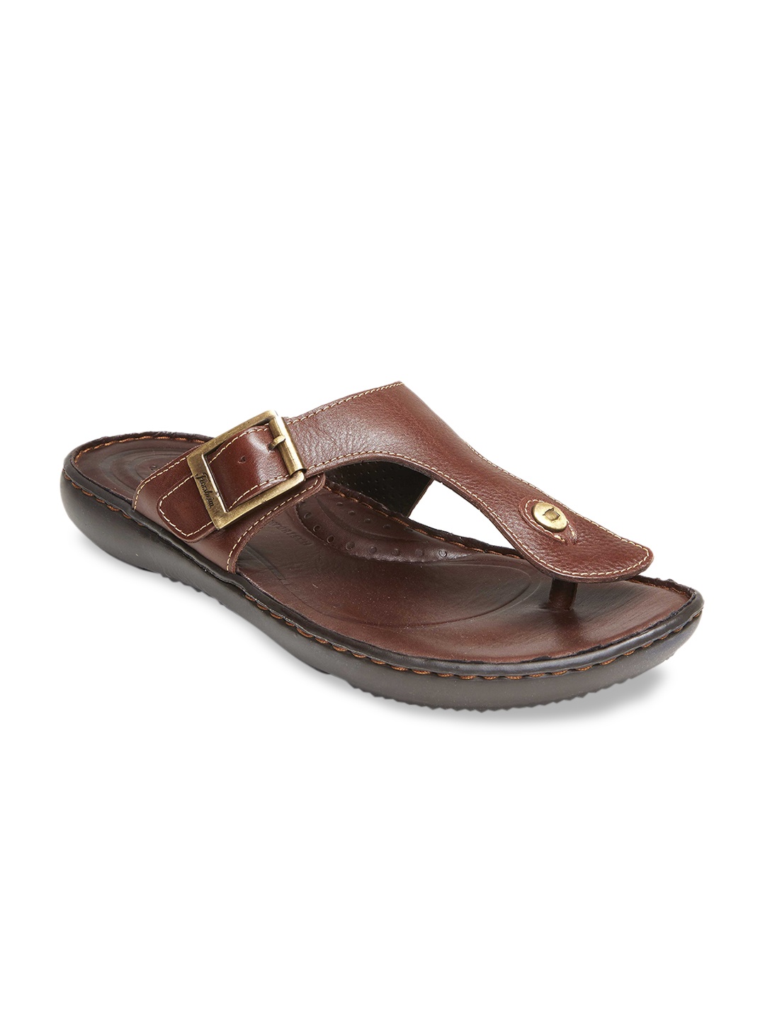 

Florsheim Men Brown Leather Comfort Sandals