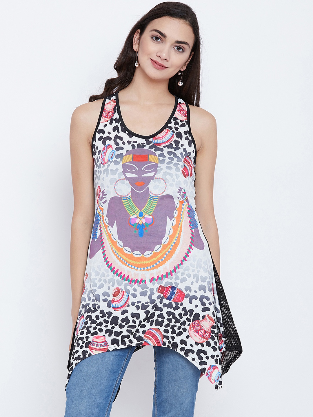 

Camey Women Multicoloured Printed Tank Top, Multi