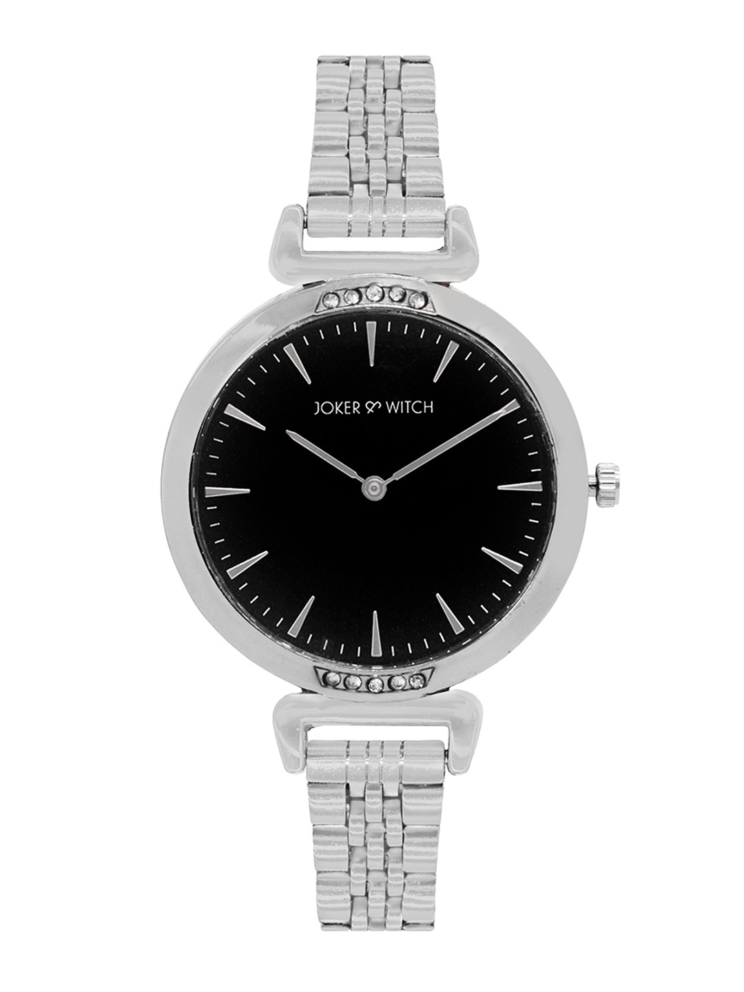 

JOKER & WITCH Women Black & Silver-Toned Analogue Watch