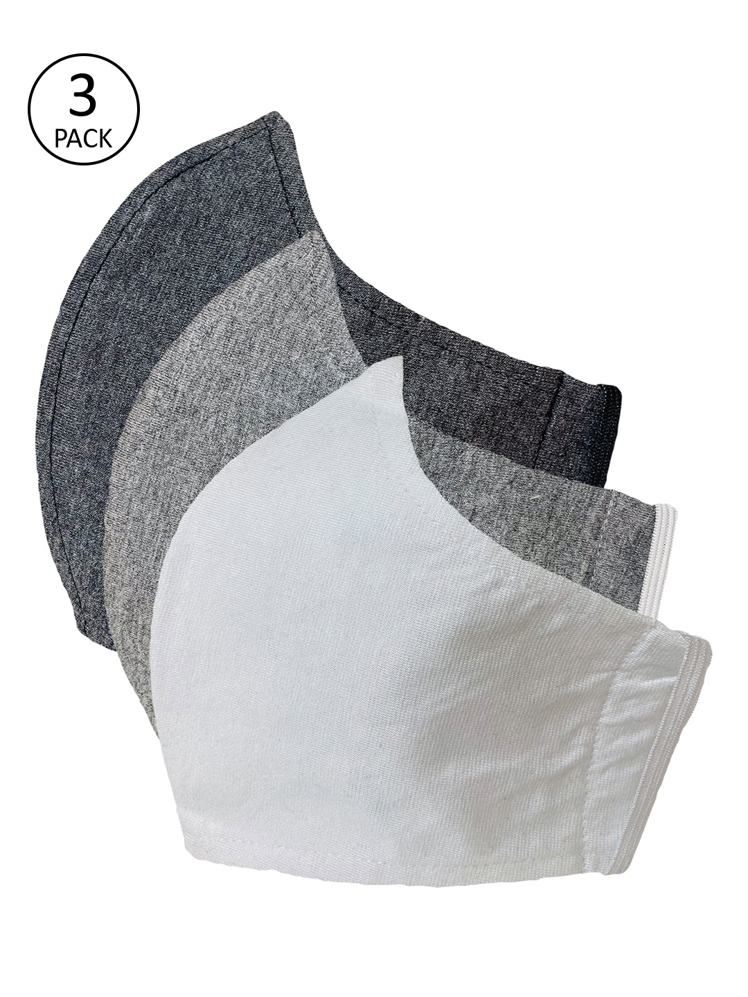 

Sera Adults Pack Of 3 Printed 3-Ply Reusable Cloth Masks, Multi