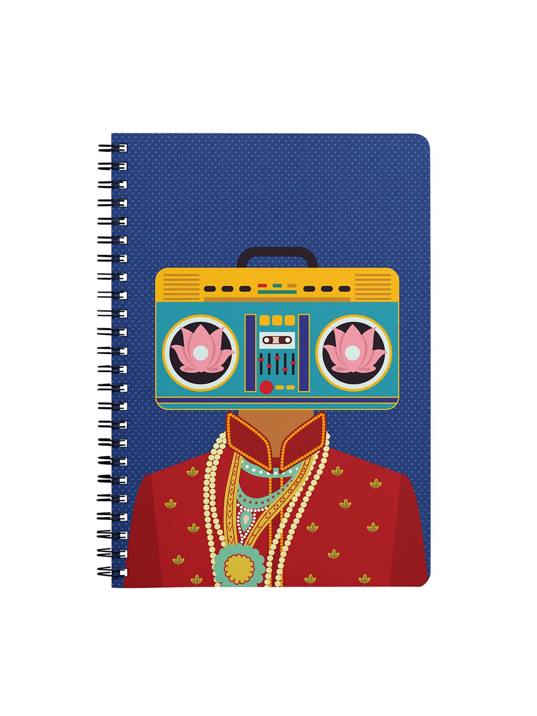 

Dailyobjects Bass Rani A5 Spiral Notebook 160 page, Multi
