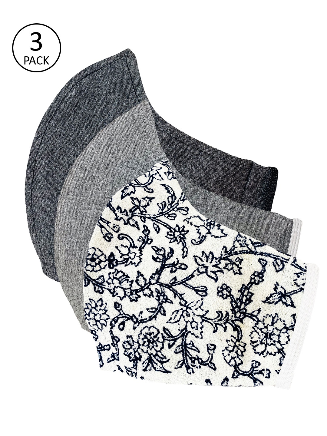 

Sera Unisex Pack Of 3 Reusable 3-Ply Cloth Masks, Multi