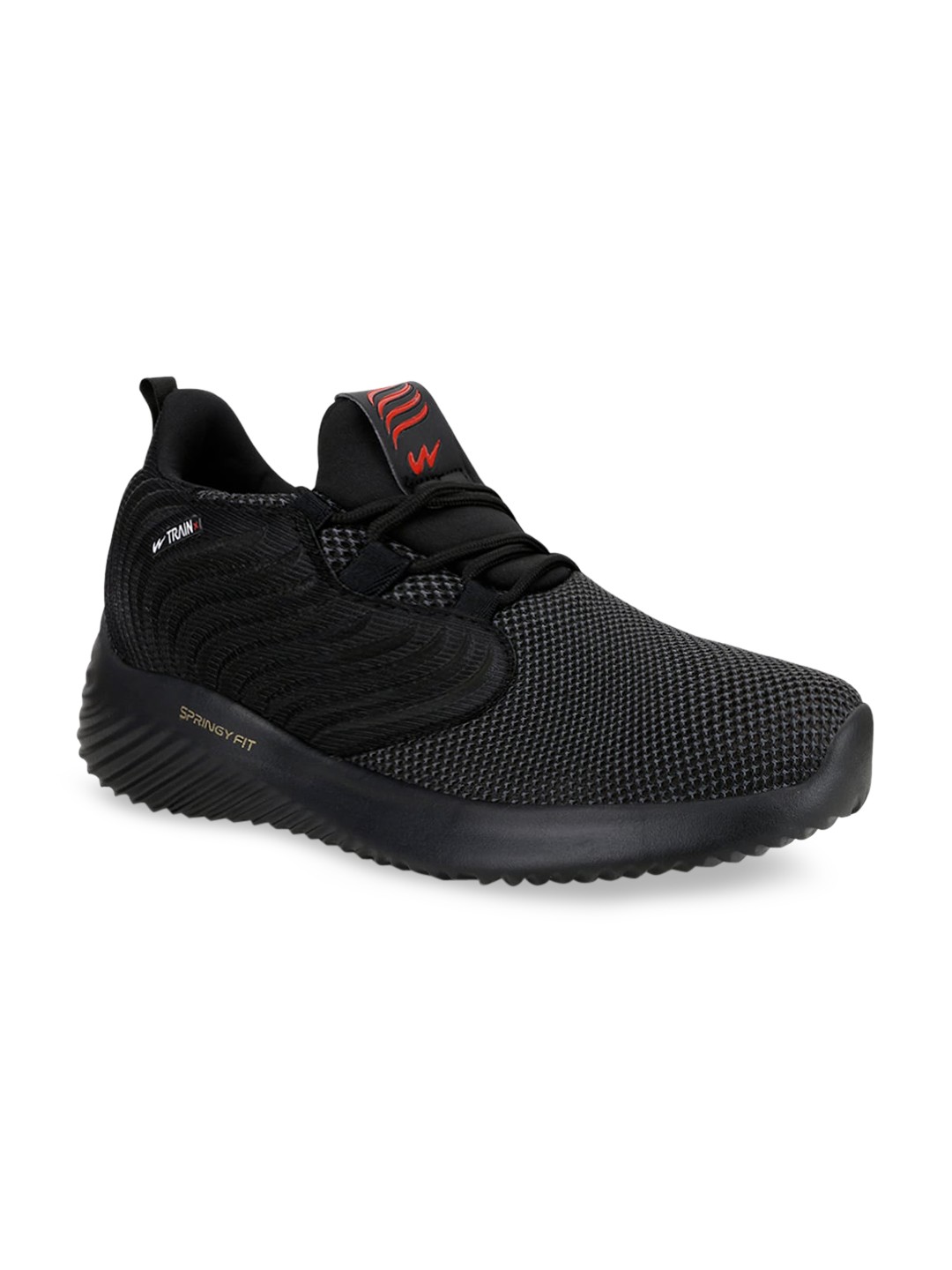 

Campus ACTIVE Men Black Mesh Walking Shoes