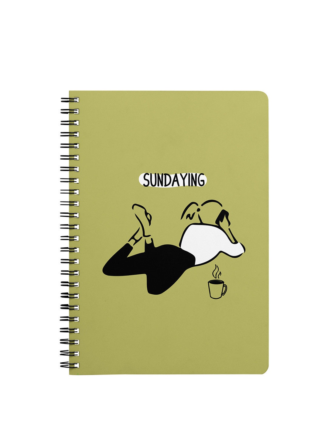 

Dailyobjects Sundaying A5 Spiral Notebook 160page, Multi