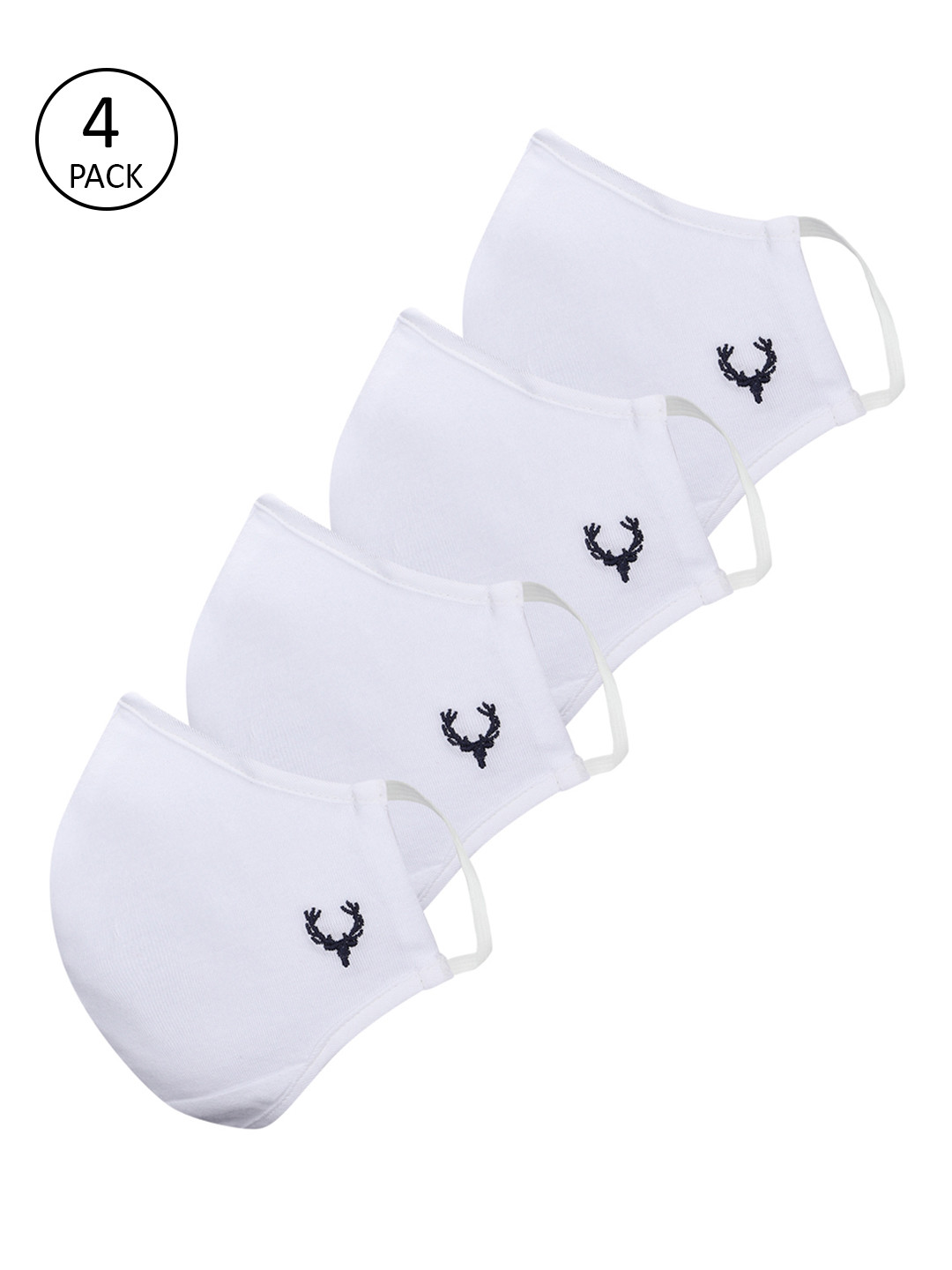 

Allen Solly Men White 4 Pcs 3-Ply Reusable Outdoor Masks