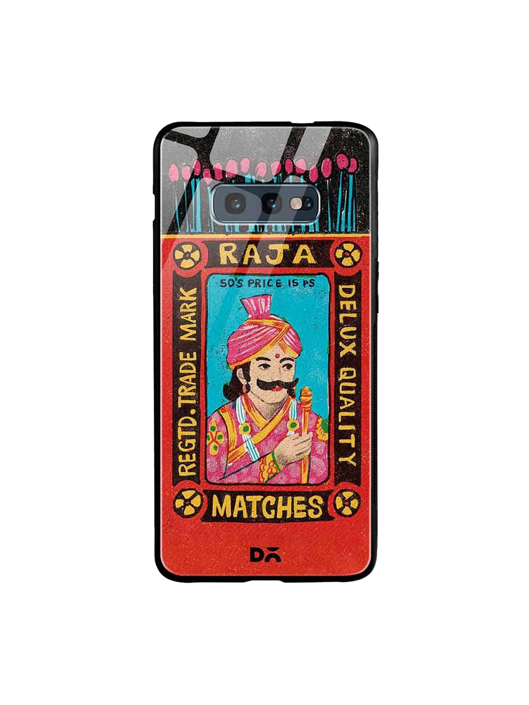 

DailyObjects Black & Red Raja Matchbox Samsung Galaxy S10e Glass Case