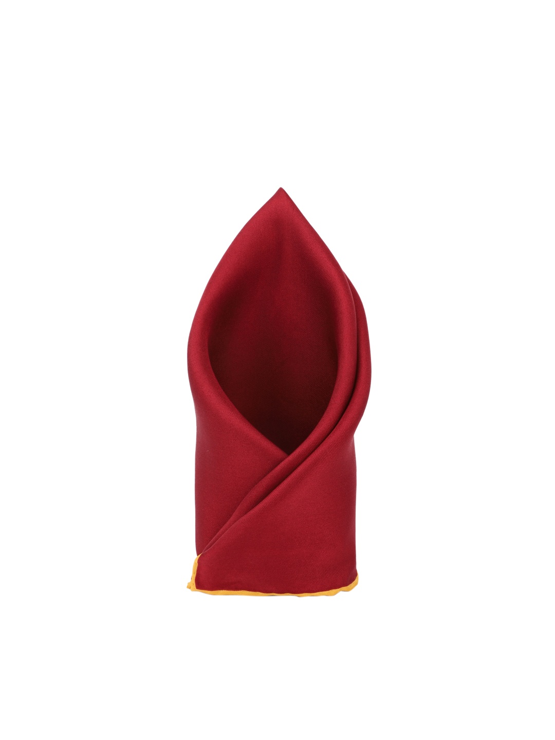 

Louis Philippe Men Red Solid Silk Pocket Square