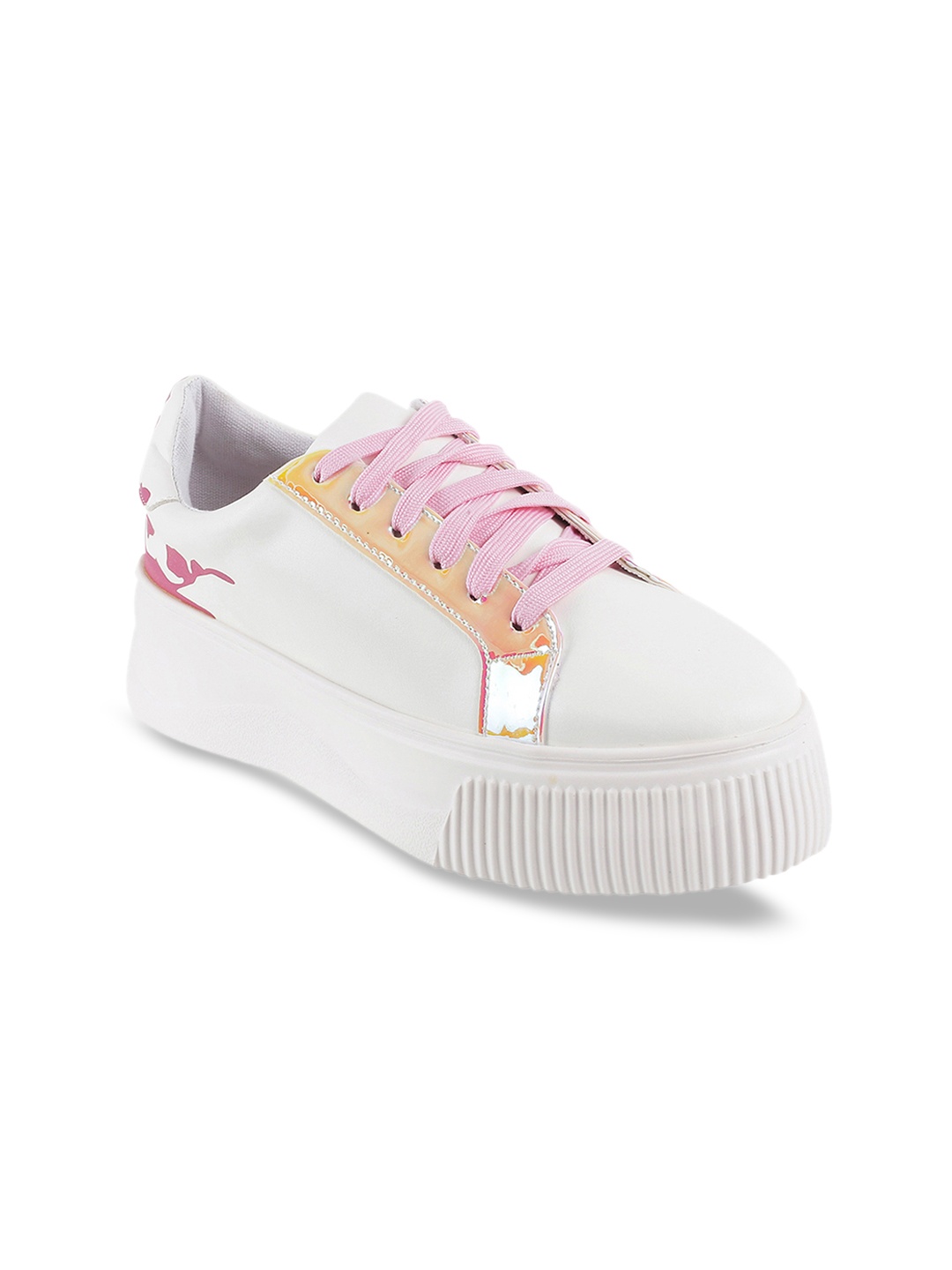 

Metro Women White Solid Sneakers