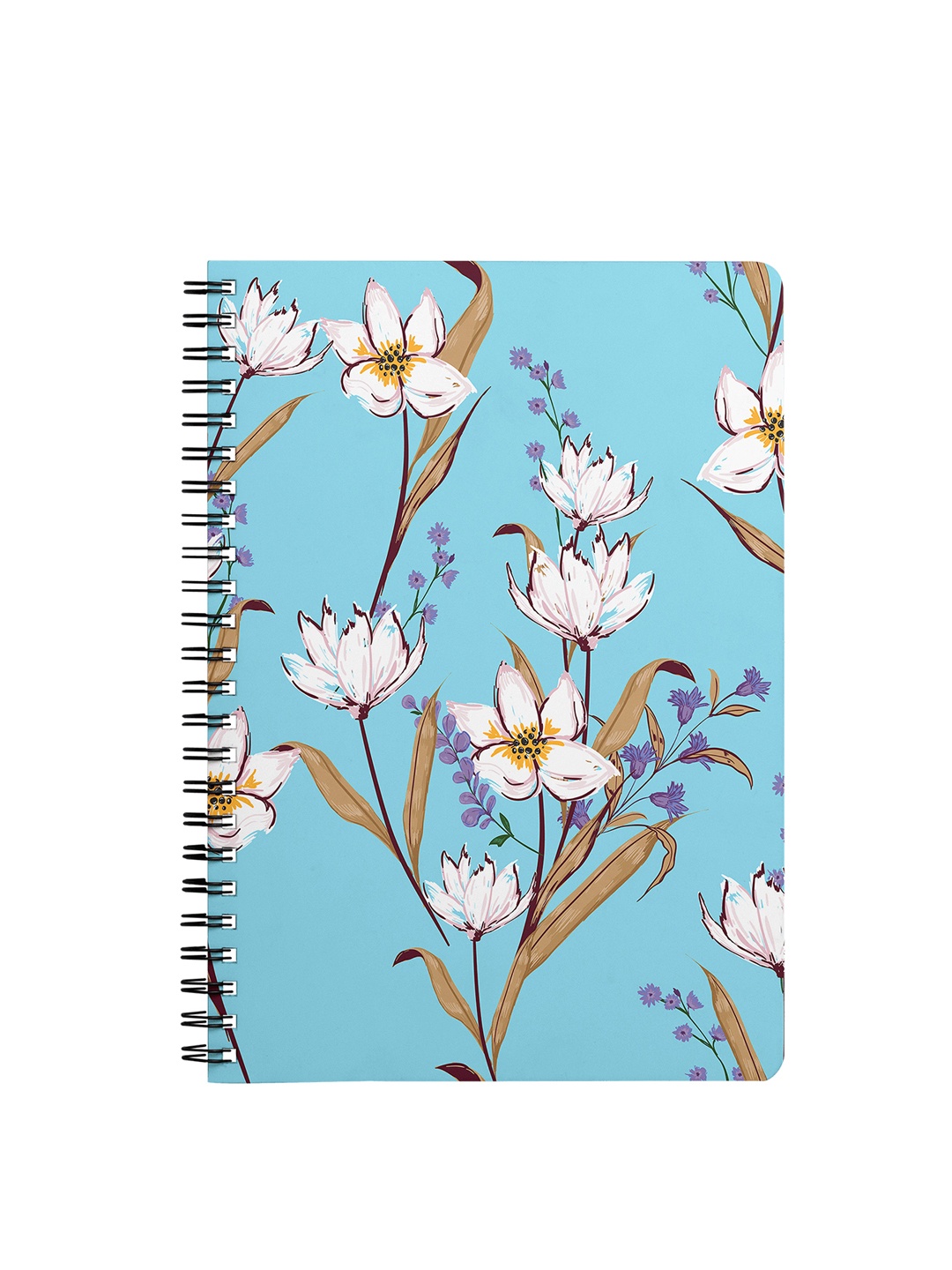 

Dailyobjects Sky Blue & White Lillies A5 Spiral Notebook
