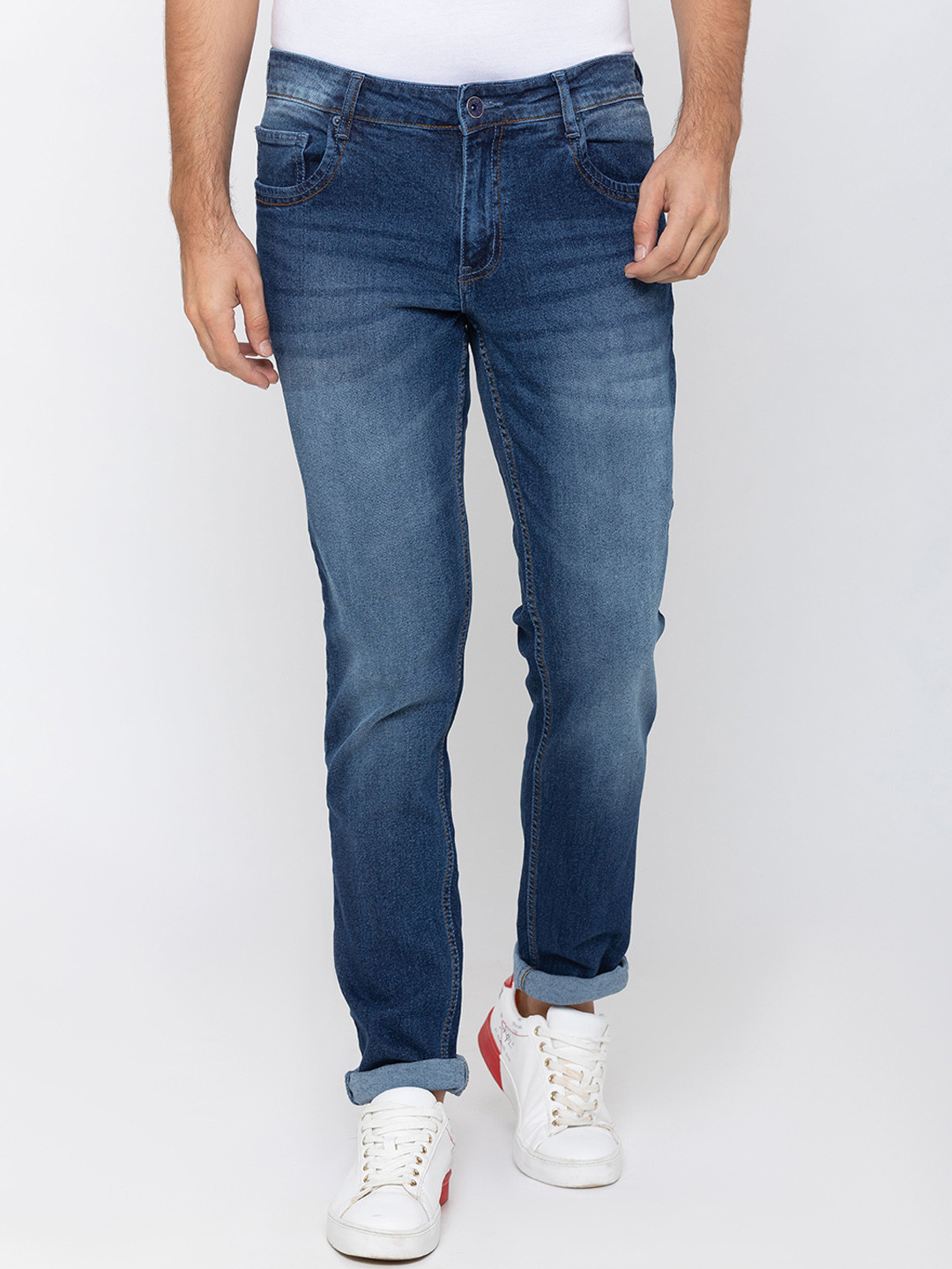 

Globus Men Blue Slim Fit Mid-Rise Clean Look Jeans