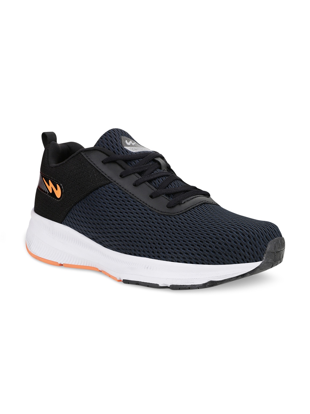 

Campus Men Black Mesh Running Shoes