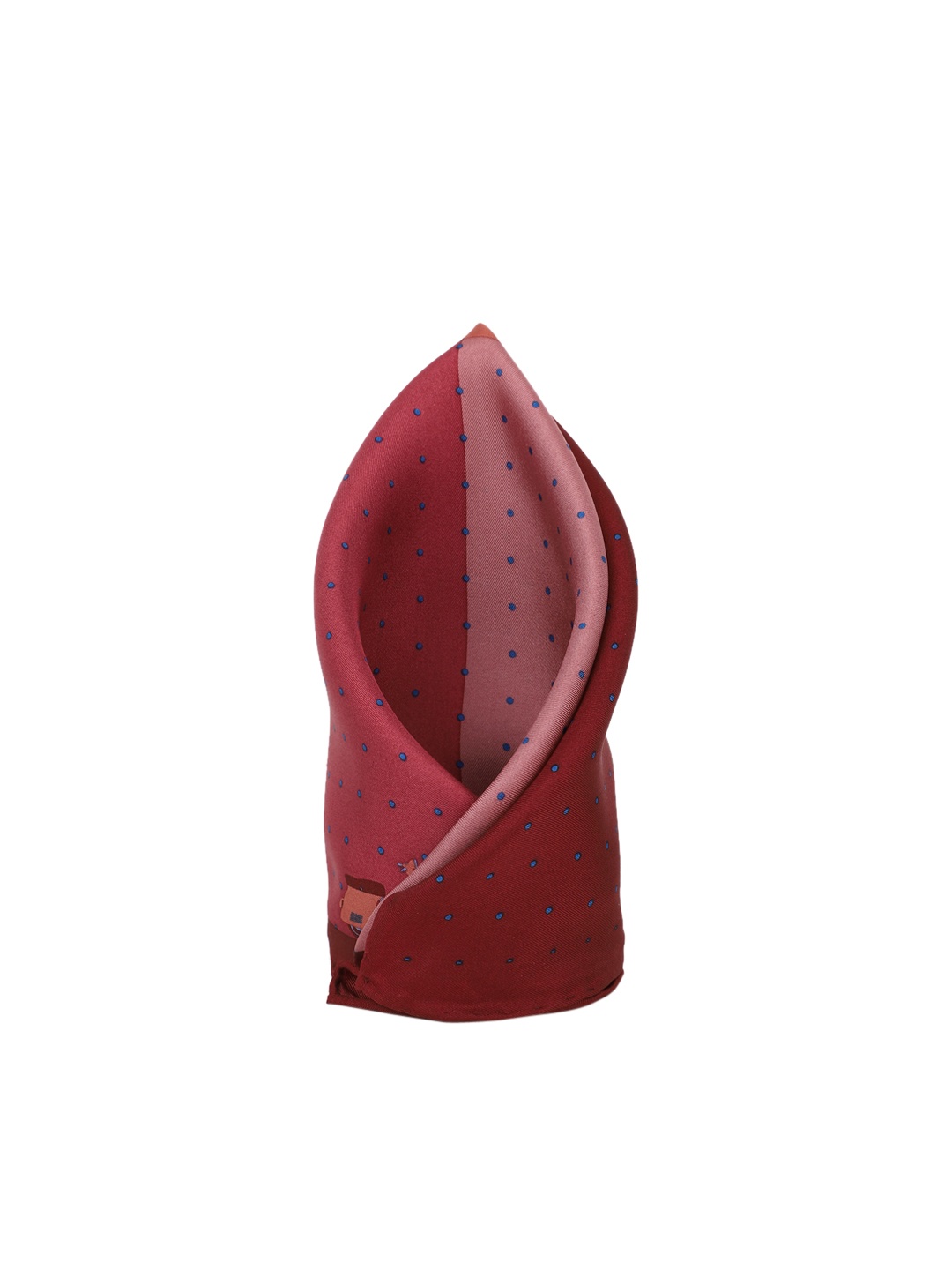 

Louis Philippe Men Pink & Red Colourblocked Pocket Square