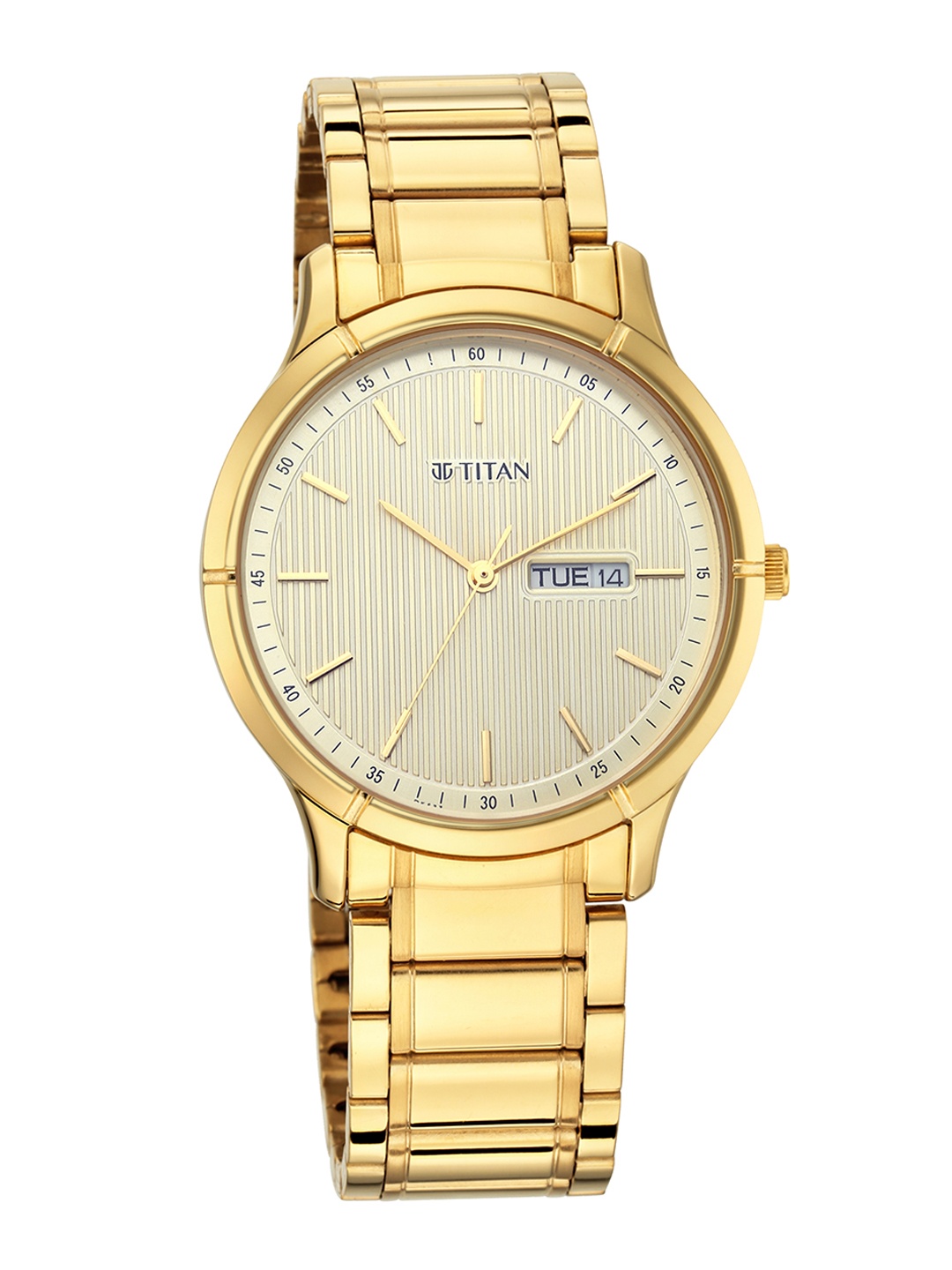 Titan Men Champagne Analogue Watch 1775YM02