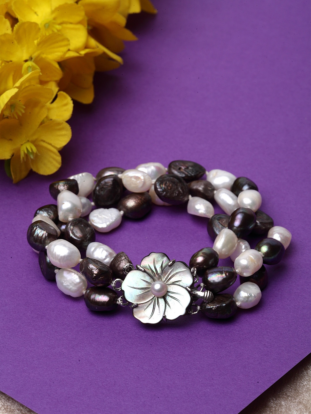 

DUGRISTYLE White Gold-Plated Bangle-Style Sterling Silver Bracelet