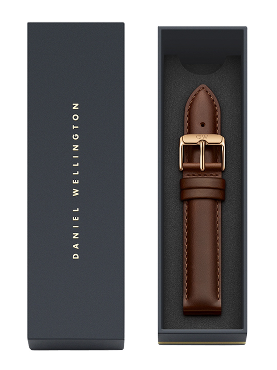 

Daniel Wellington Adults Brown Classic St Mawes Leather 18 mm Strap