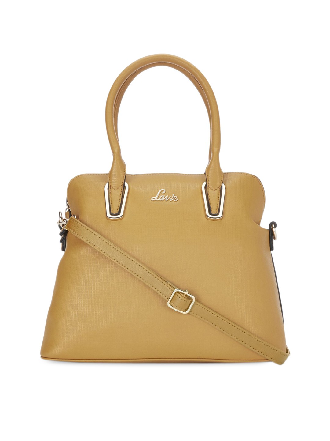 

Lavie Yellow Solid Handheld Bag