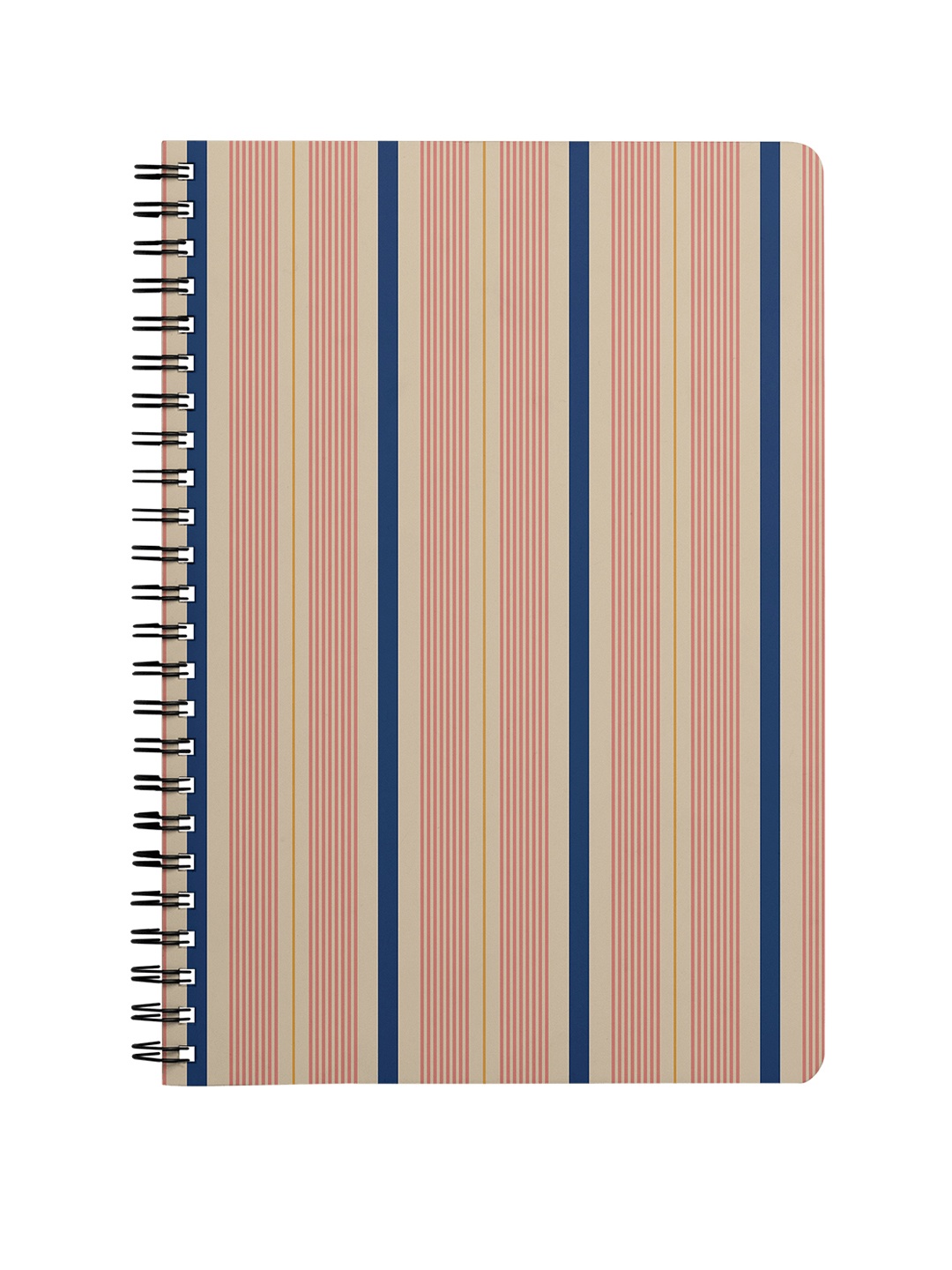 

Dailyobjects Multicoloured Salmon Pin Stripe A5 Spiral Notebook, Multi
