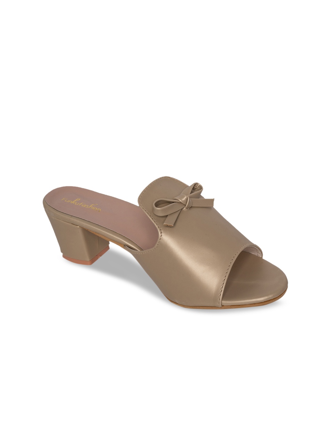 

Funku Fashion Women Gold-Toned Solid Heels