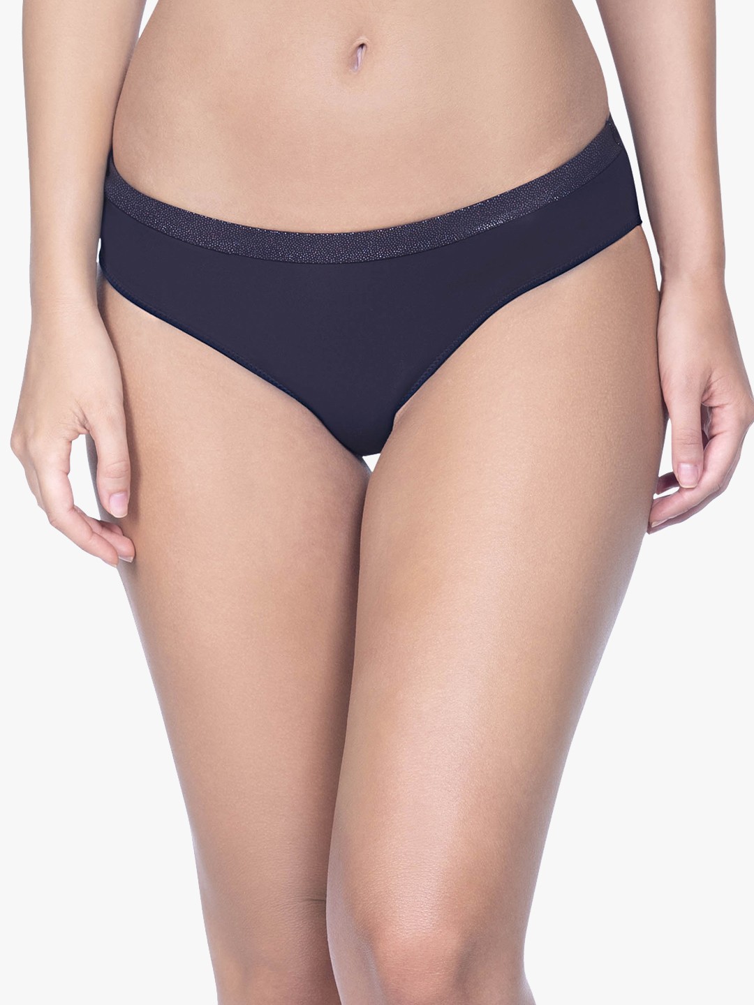 

Amante Women Solid Low Rise Bikini Brief - PAN26403, Navy blue
