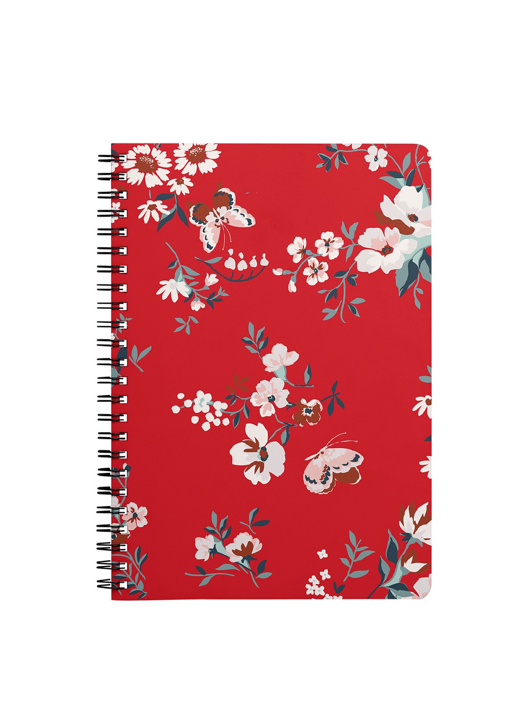 

Dailyobjects Red & Pink Butterflies A5 Spiral Notebook