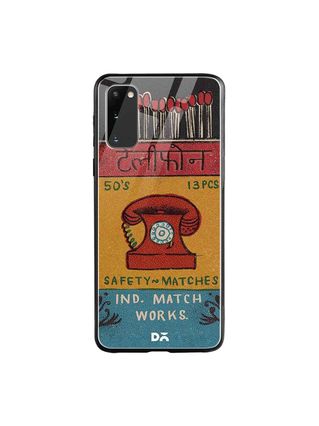 

DailyObjects Yellow & Red Telephone Matchbox Samsung Galaxy S20 Glass Case