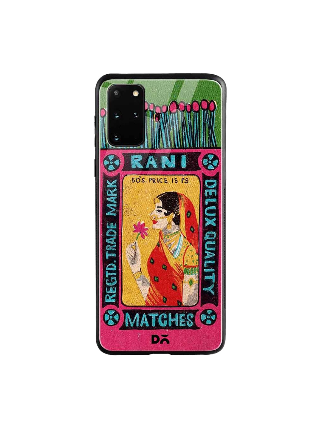 

DailyObjects Green & Pink Rani Matchbox Samsung Galaxy S20 Plus Glass Case