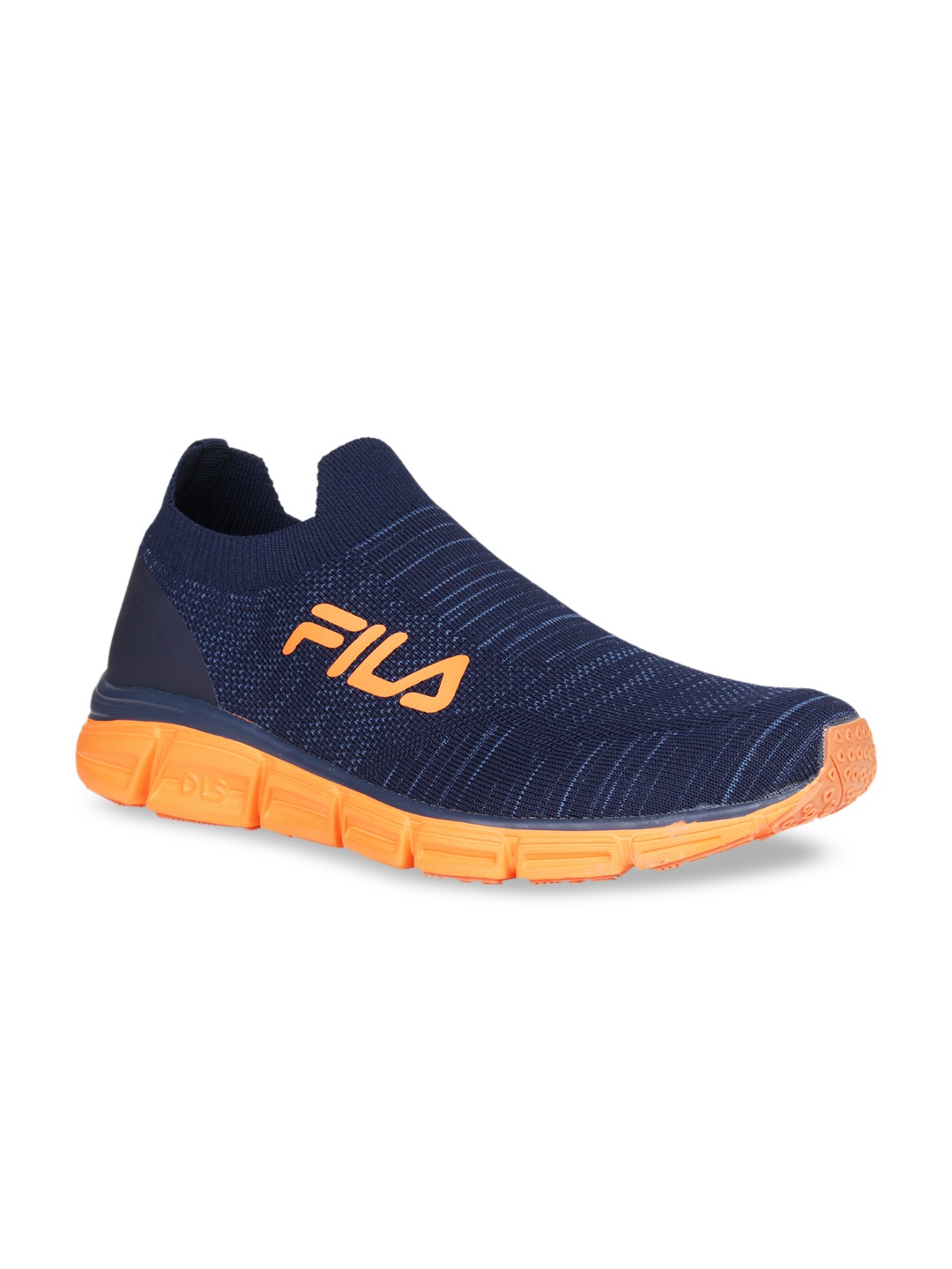 

FILA Men Navy Blue Woven Design Slip-On Sneakers