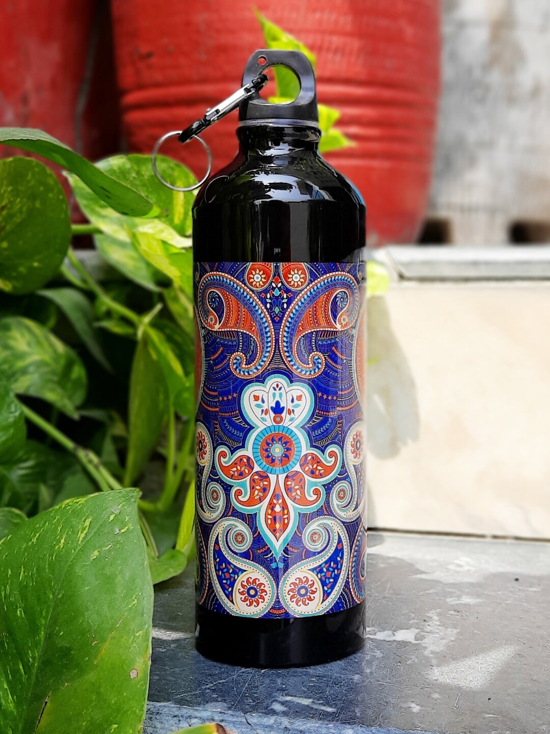 

KOLOROBIA Assorted Majestic Paisley Printed Sipper Water Bottle