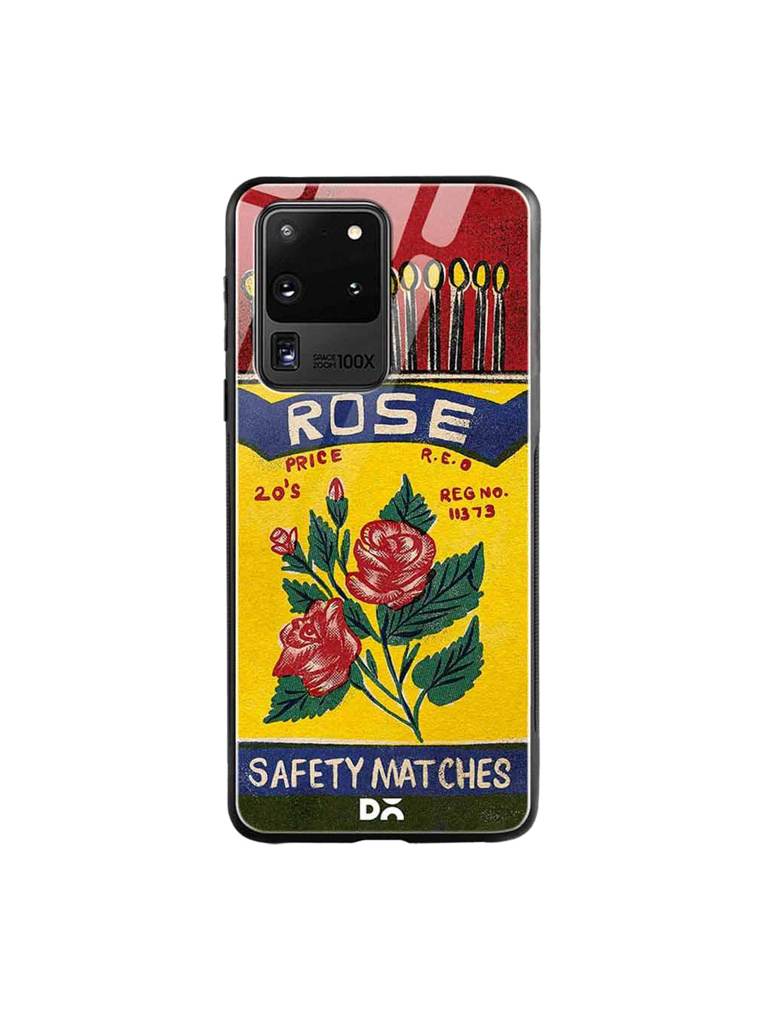 

DailyObjects Red & Yellow Rose Matchbox Samsung Galaxy S20 Ultra Glass Case
