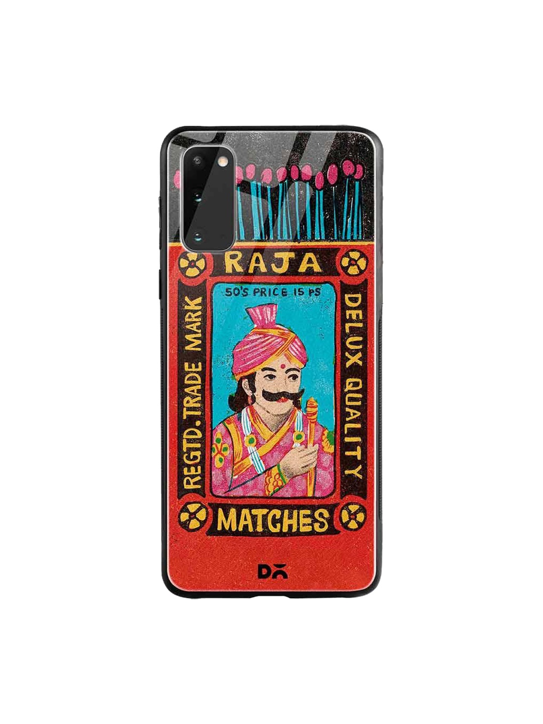 

DailyObjects Red & Blue Raja Matchbox Samsung Galaxy S20 Glass Case