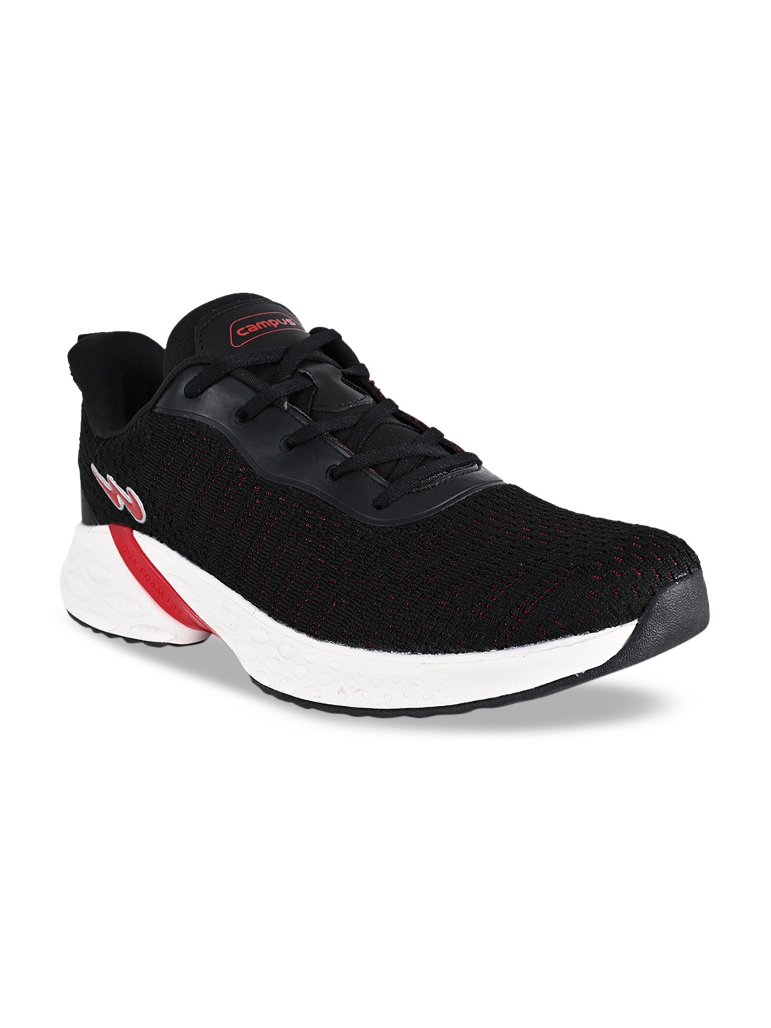 

Campus Men Black Mesh Running Shoes