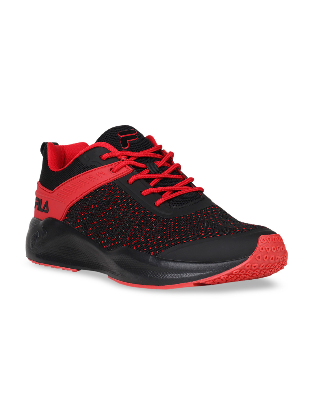 

FILA Men Black PU Running Shoes