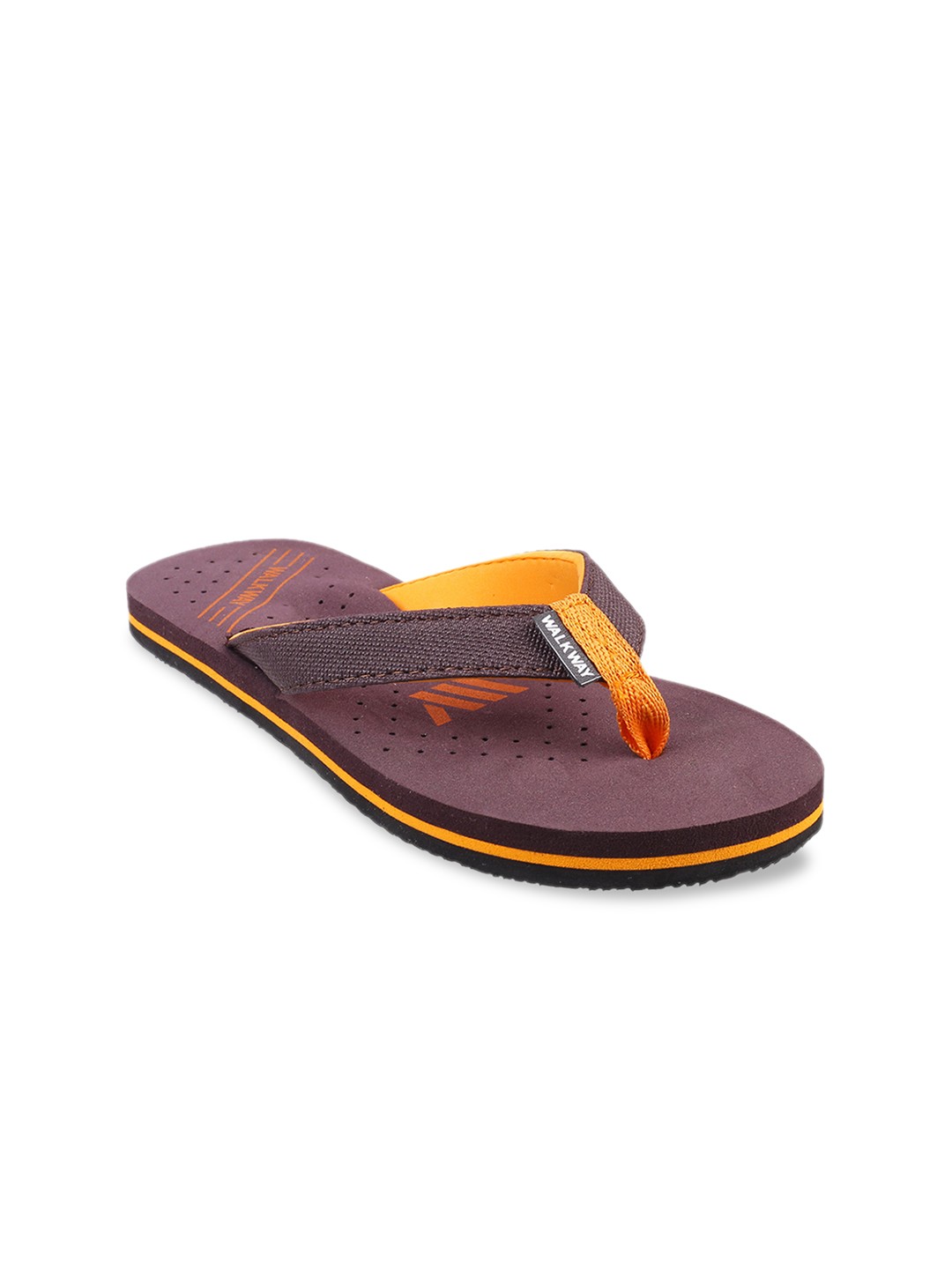 

WALKWAY by Metro Women Brown Solid Thong Flip-Flops