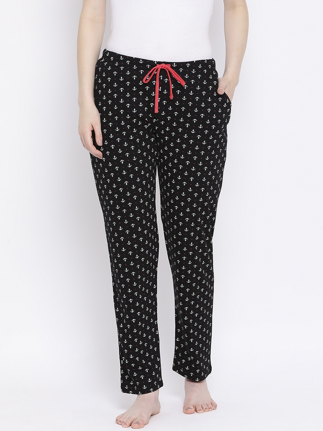 

Kanvin Women Black Printed Lounge Pants