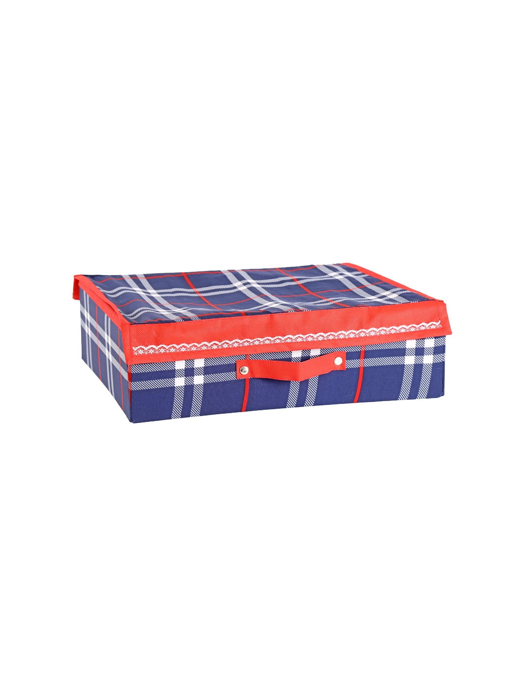 

My Gift Booth Blue & Red Checked Lingerie Organiser