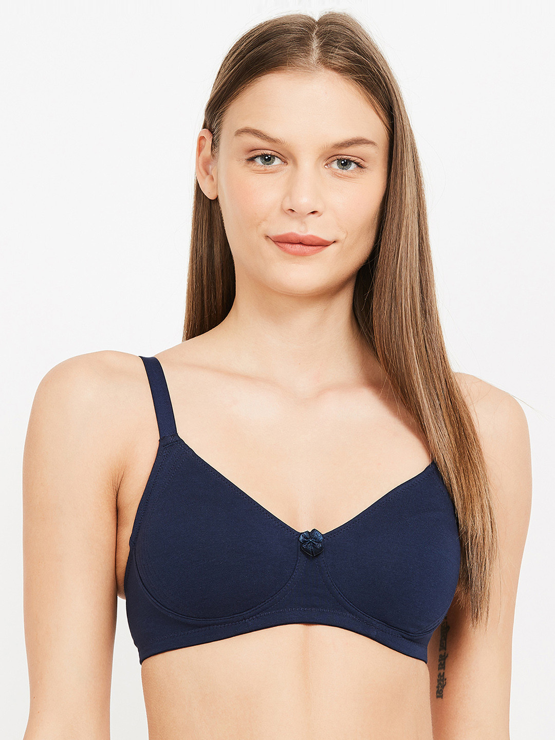 

Ginger by Lifestyle Navy Blue Solid Non-Wired Non Padded Everyday Bra 8907362606531