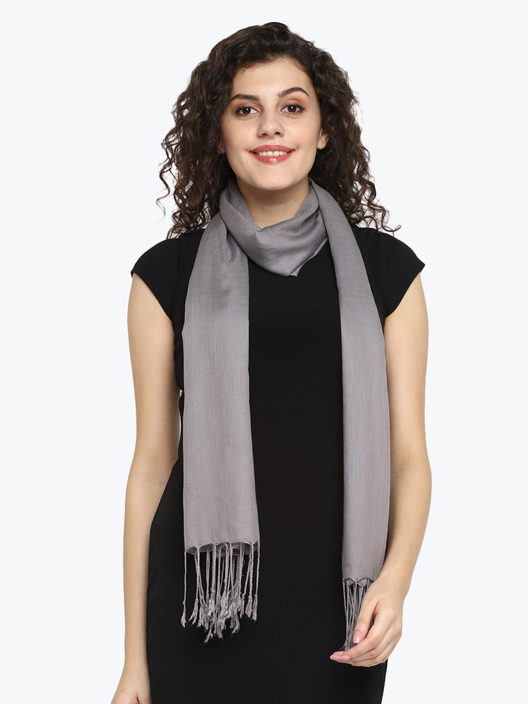 

Aditi Wasan Women Grey Solid Stole