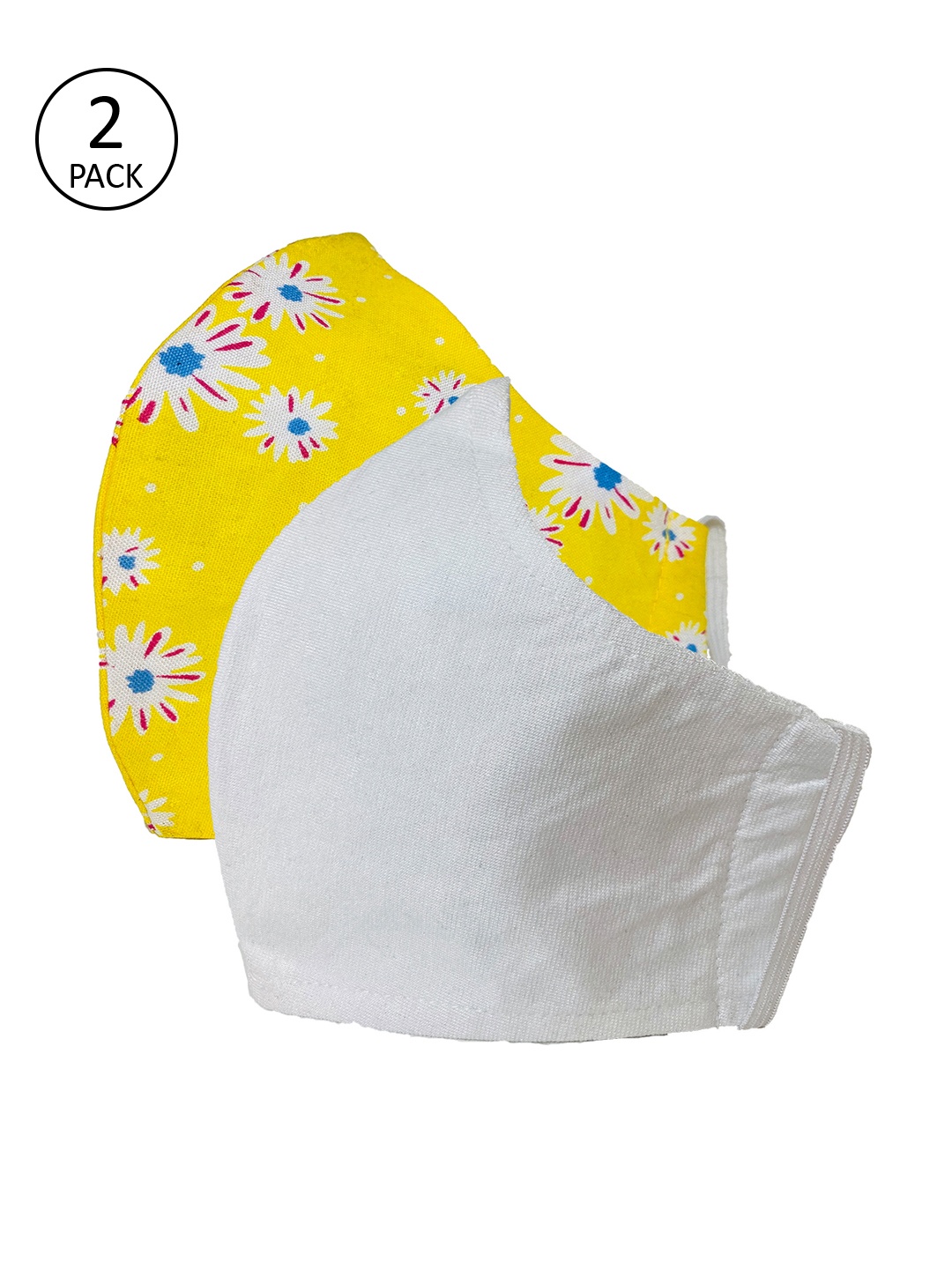 

Sera Kids 2 Pcs 3 Ply Reusable Cloth Masks, Multi