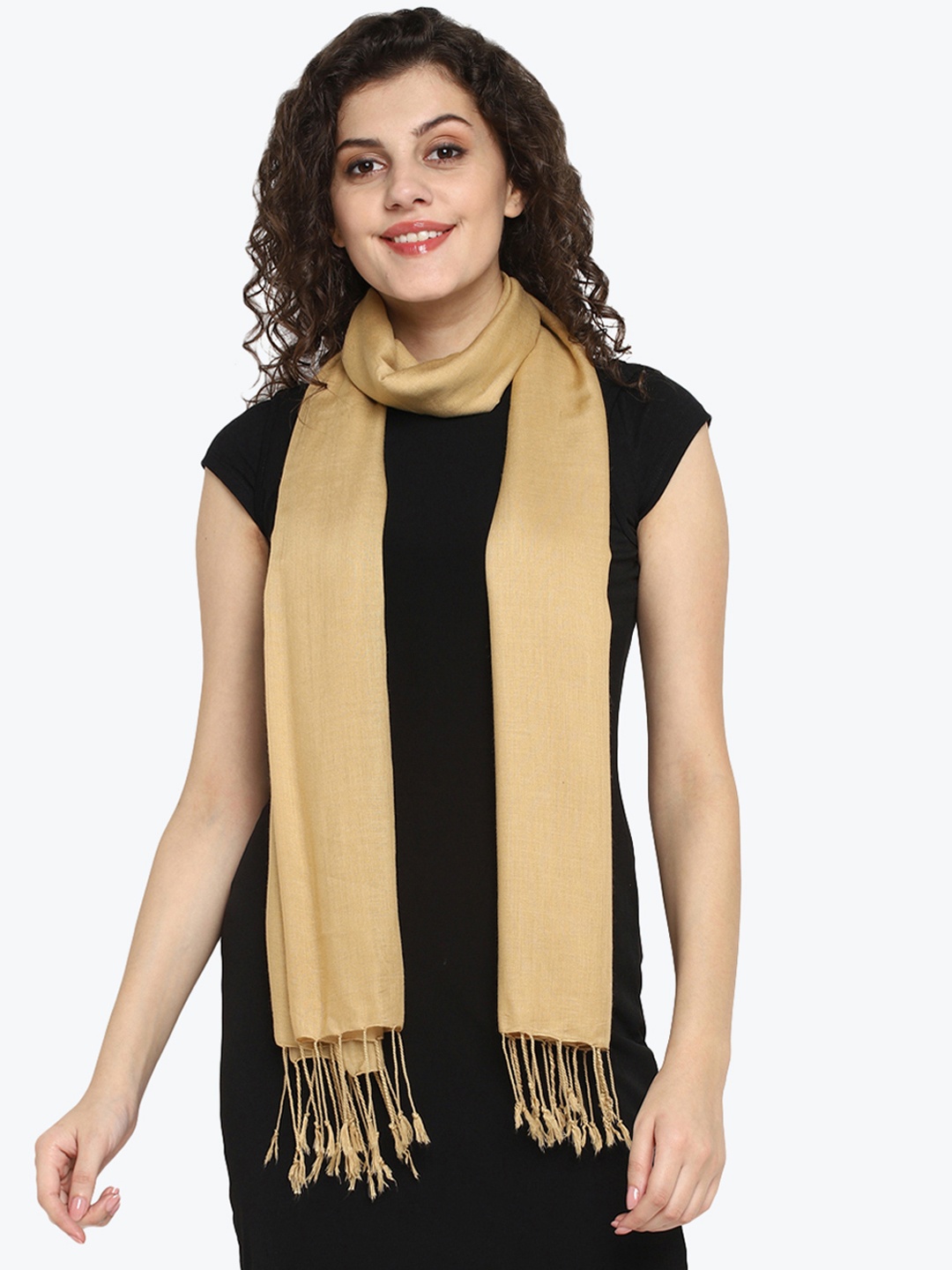 

Aditi Wasan Women Beige Solid Stole